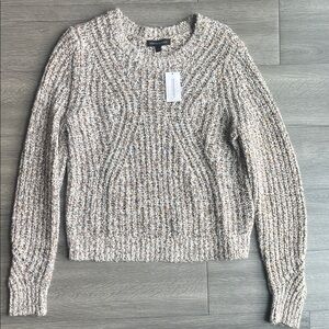 NWT Banana Republic Chunky Pointelle Sweater - Multi/Natural
